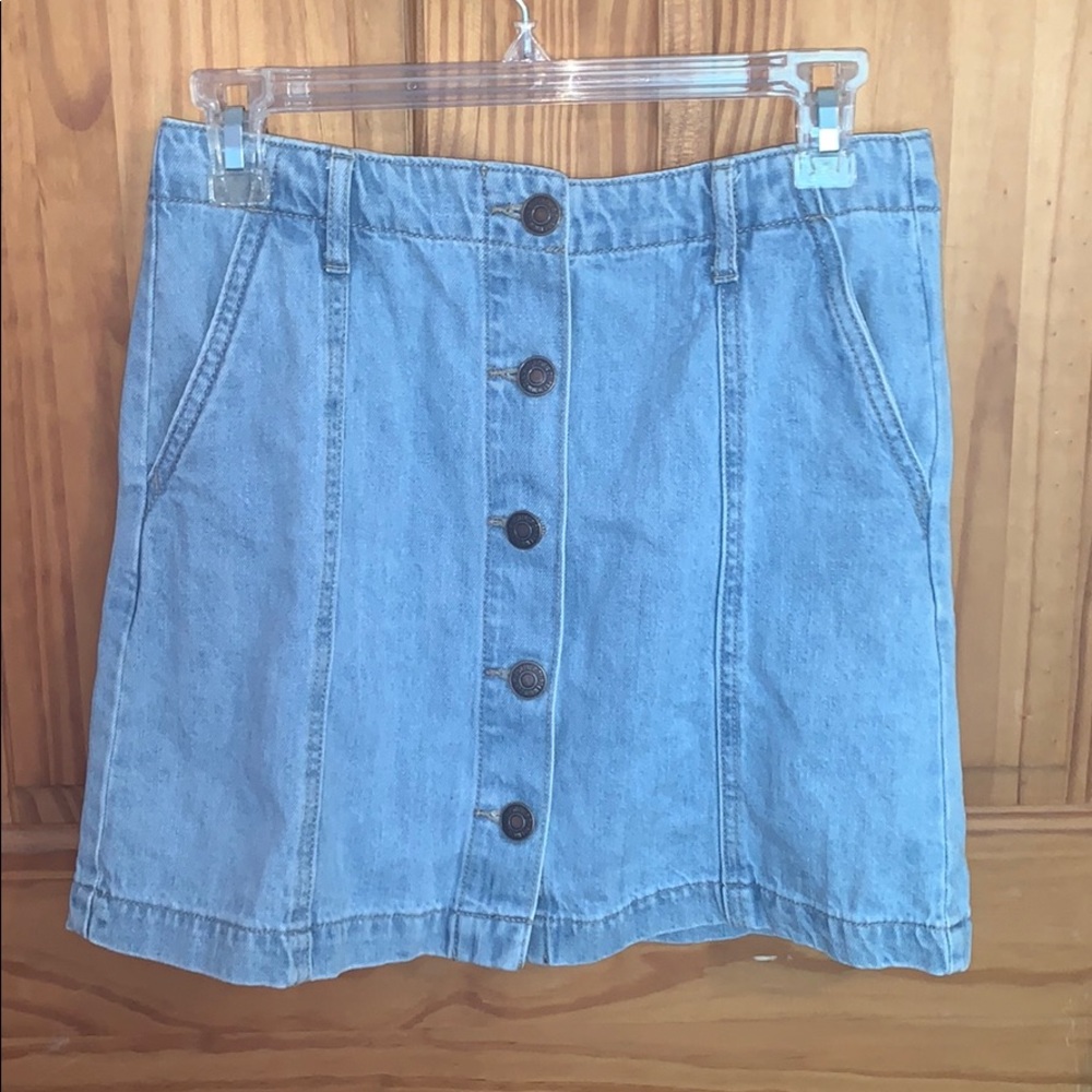 Adorable jean skirt!